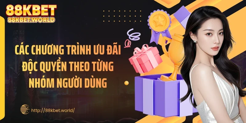 Các chương trình ưu đãi độc quyền theo từng nhóm người dùng