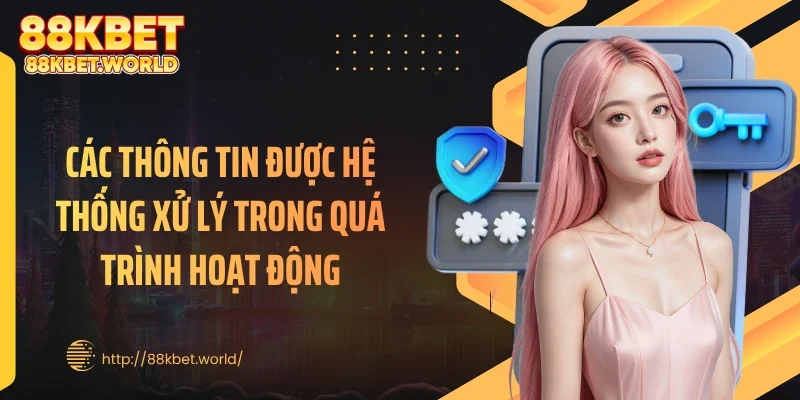 Các thông tin được hệ thống xử lý trong quá trình hoạt động